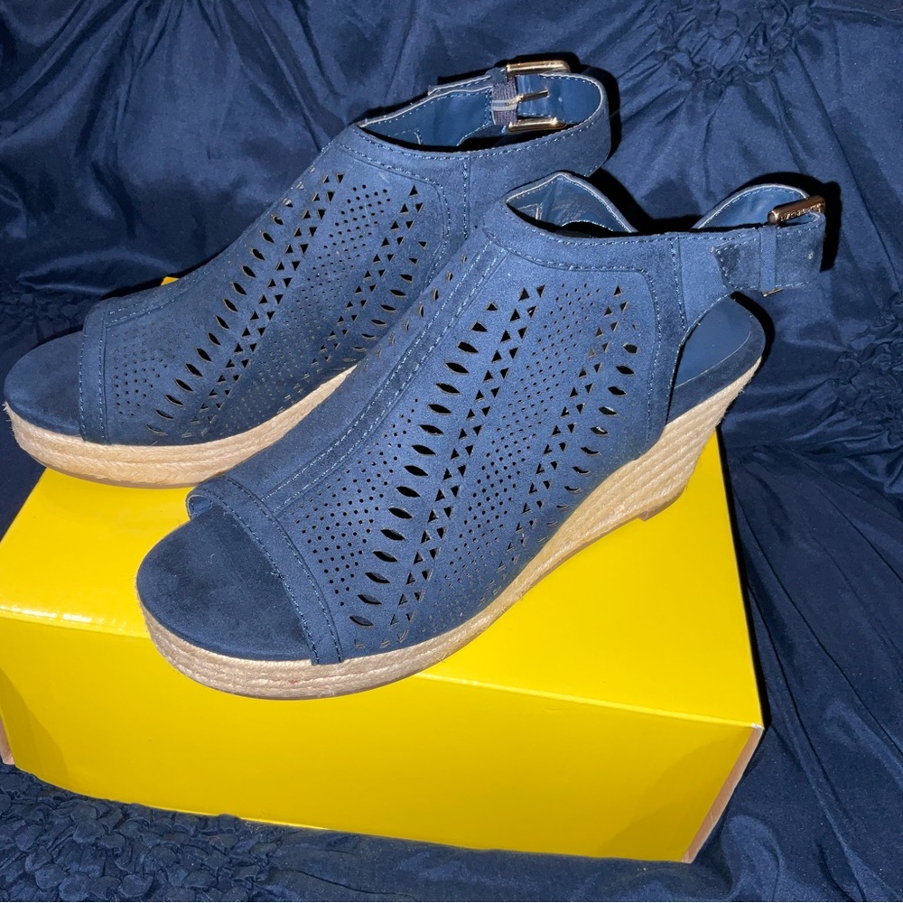 Liz Claiborne navy sandals